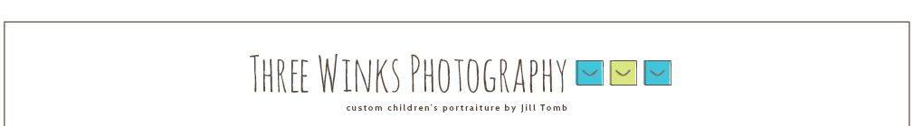 Three Winks Photography, Custom Children's Portraiture by Jill Tomb logo